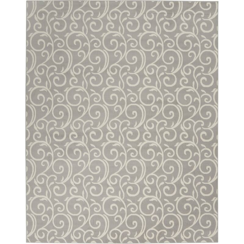 Lipem Power Loomed Floral Area Rug By HomeRoots - 118' X '94' X '0.5