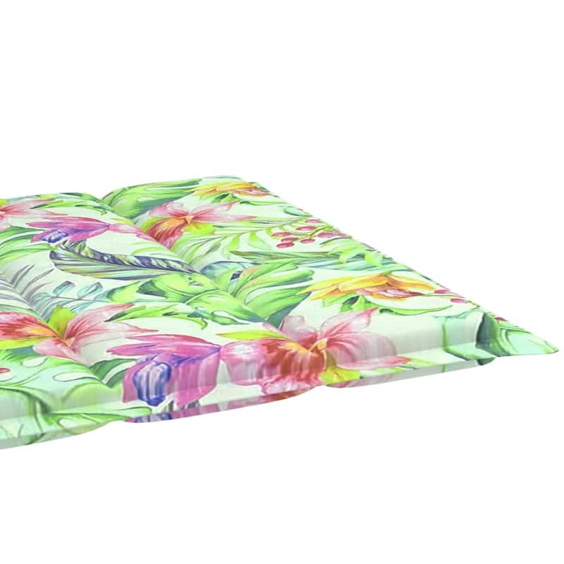 vidaXL Patio Lounge Chair Outdoor Sunbed Sunlounger with Cushion Solid Teak - 76.8" x 23.4" x 13.8"