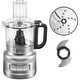 preview thumbnail 3 of 8, KitchenAid Easy Store 7-Cup Food Processor in Contour Silver