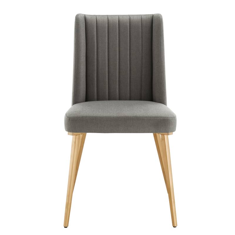 Jose Gold Finish Fabric Dining Chair (Set of 2) by iNSPIRE Q Modern