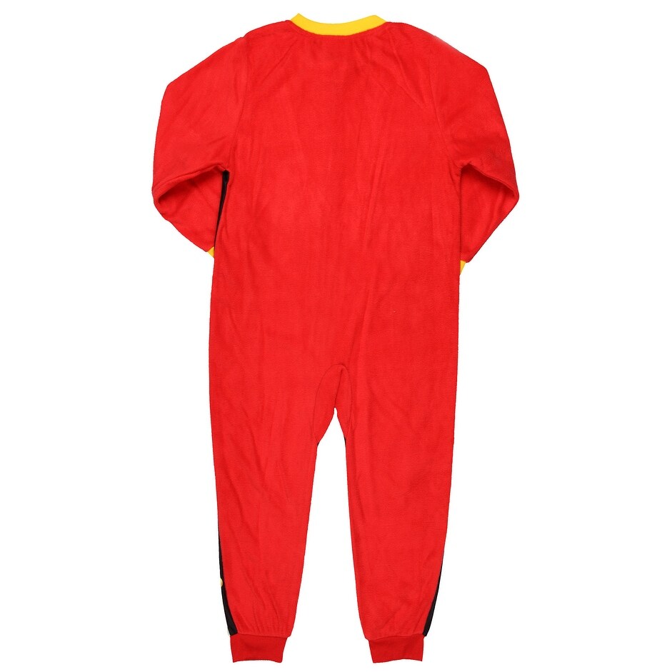 Shop Dc Comics Boys The Flash Pajamas Costume Graphics One Piece Sleeper Overstock 25593989