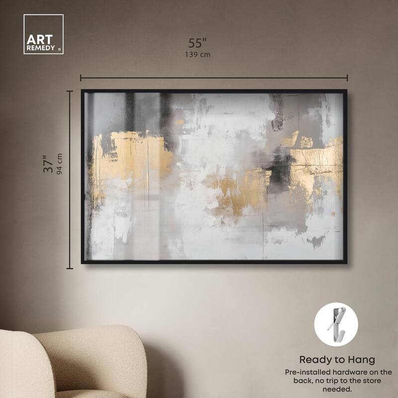 Gilded Gray I Shadowbox by Art Remedy