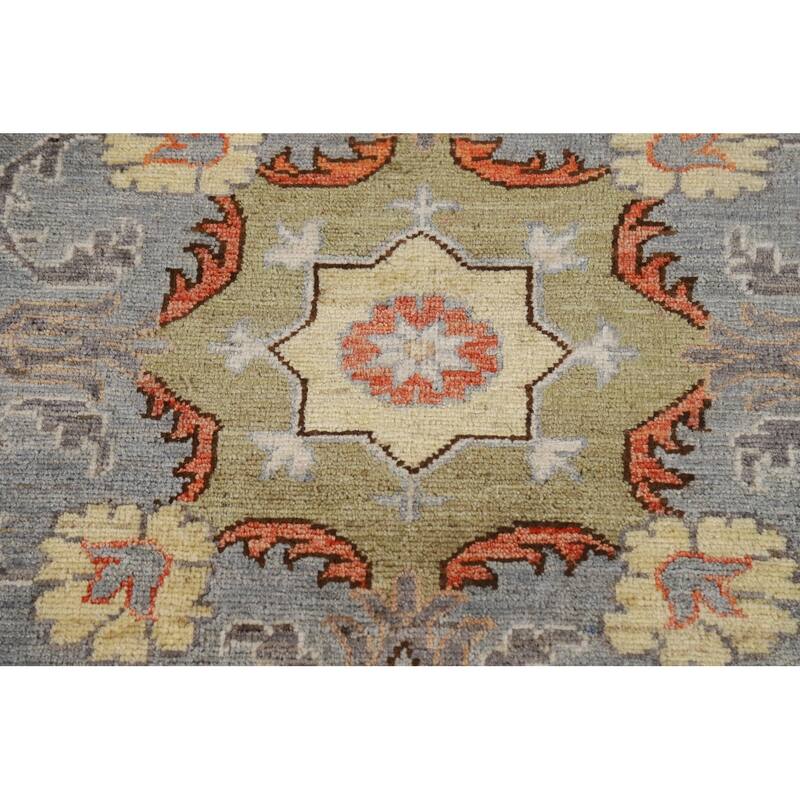 Vegetable Dye Oushak Oriental Area Rug Handmade Wool Carpet - 8'2" x 10'4"