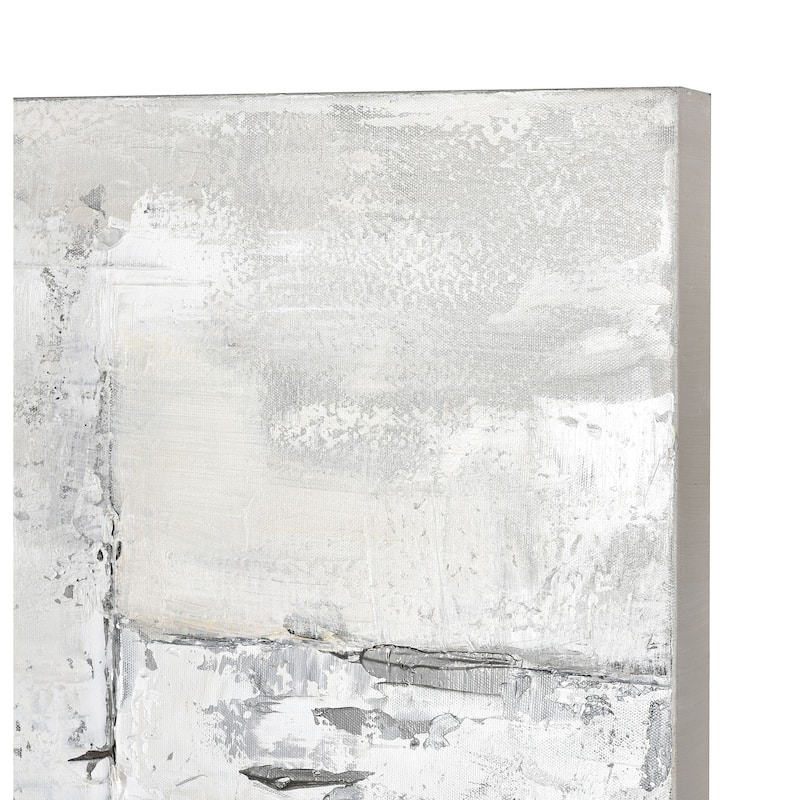 Elk Home Pavement White Fabric 40 Inch Wide Wall Art