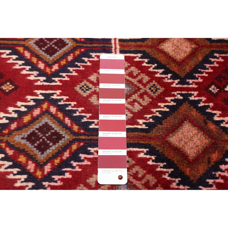 ECARPETGALLERY Hand-knotted Baluch Red Wool Rug - 3'2 x 5'9