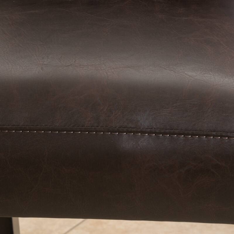 Logan Bonded Leather Backed Barstool (Set of 2) by Christopher Knight Home