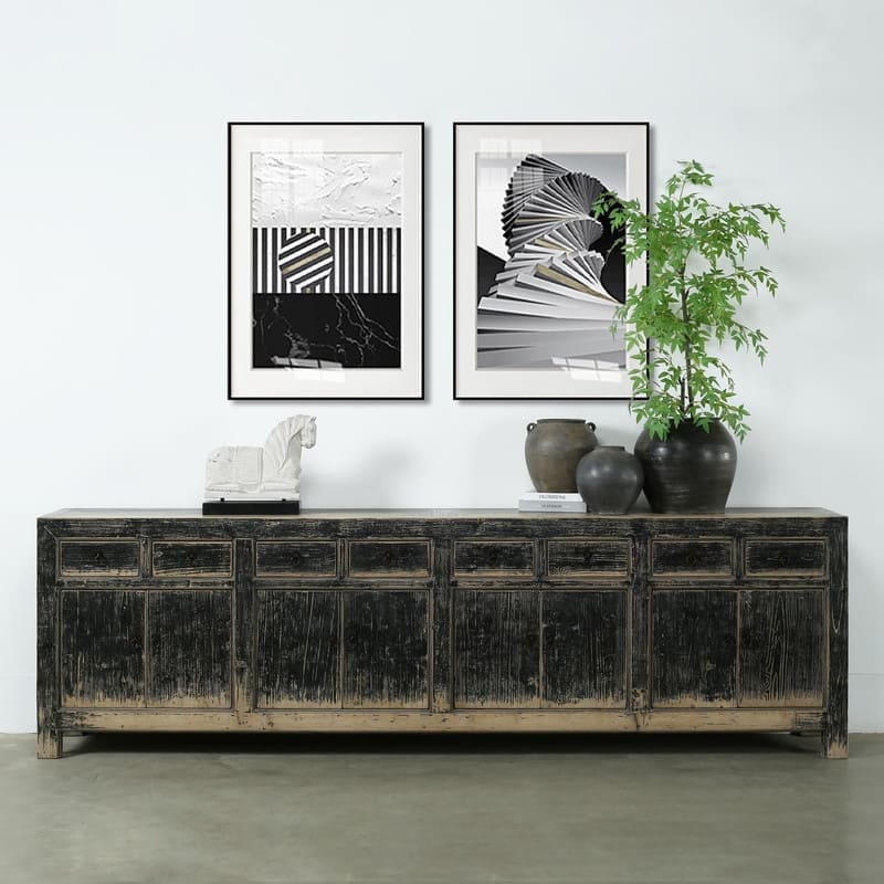 119 Inches Long 8 Drawers 8 Doors Sideboard