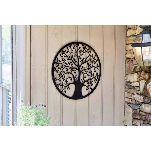 Southern Patio Tree of Life Metal Outdoor Wall Art - On Sale - Bed Bath ...
