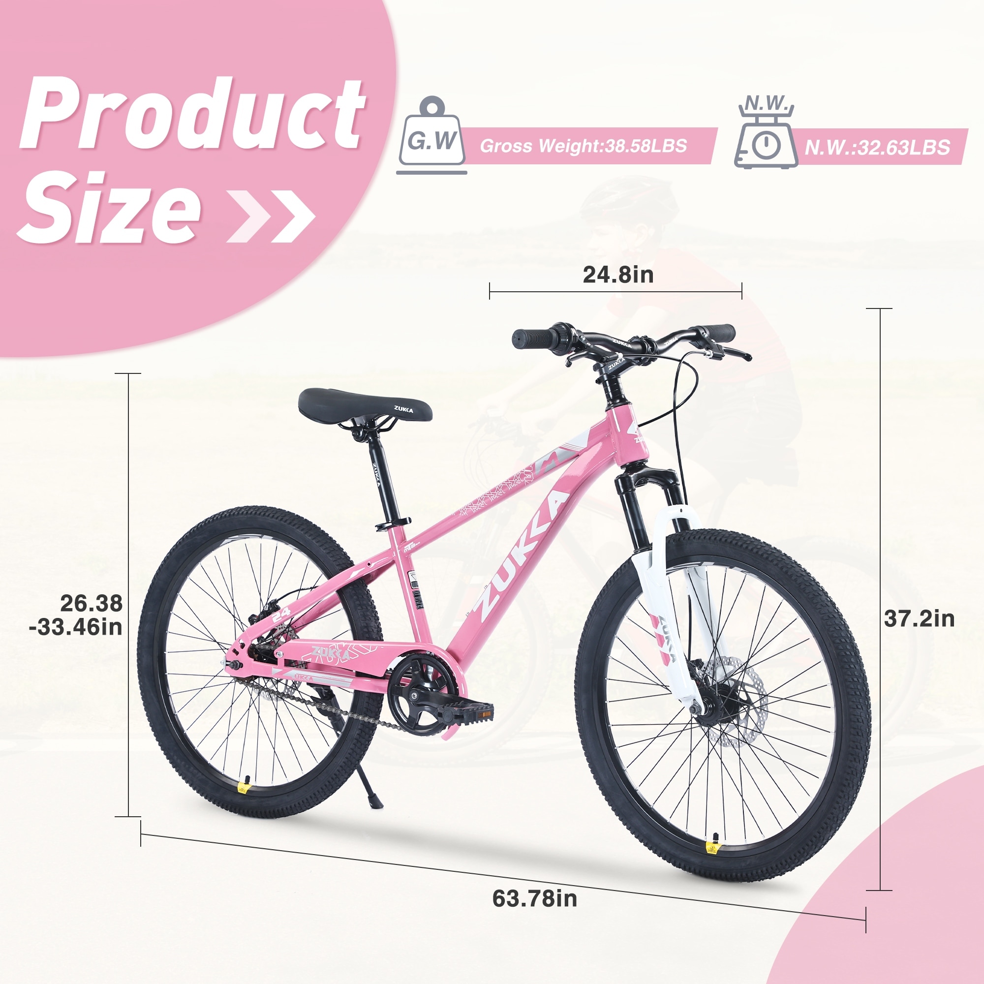 Mountain Bike 24 Inch MTB for Boys and Girls Age 9 12 Years Multiple Colors Bed Bath Beyond 40425453