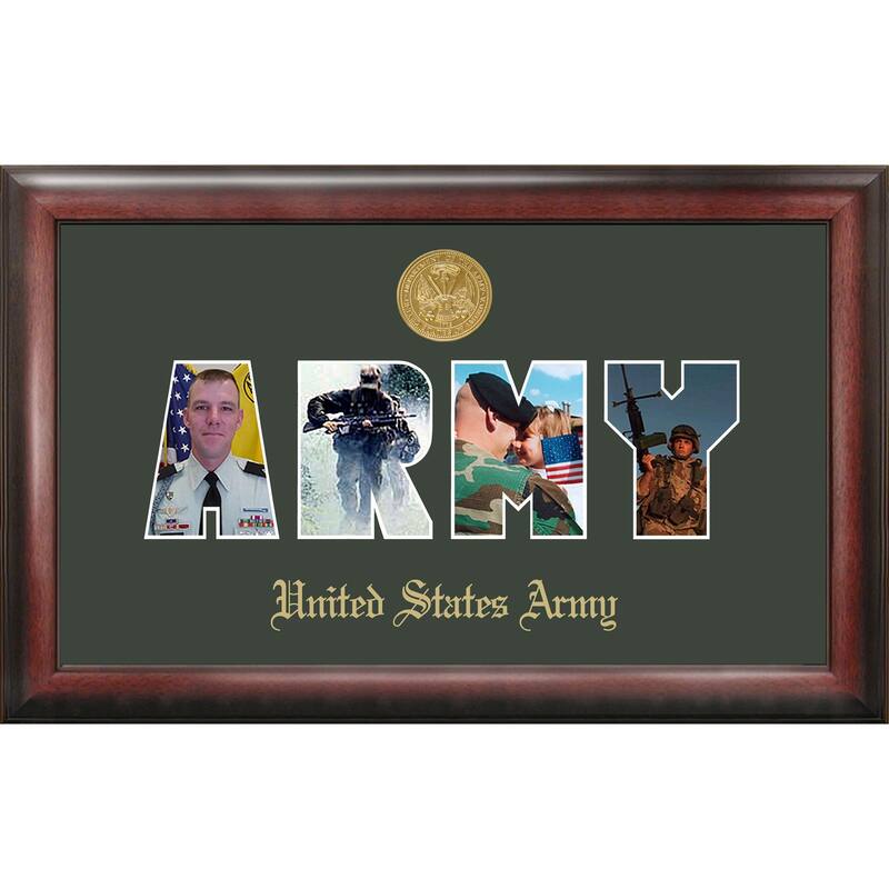 Patriot Frames Army Collage Photo Frame Gold Medallion