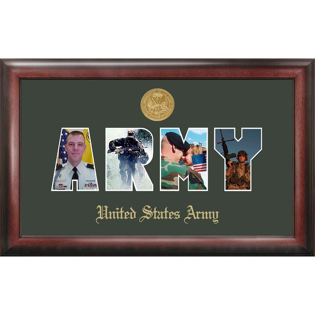 Patriot Frames Army Collage Photo Frame Gold Medallion