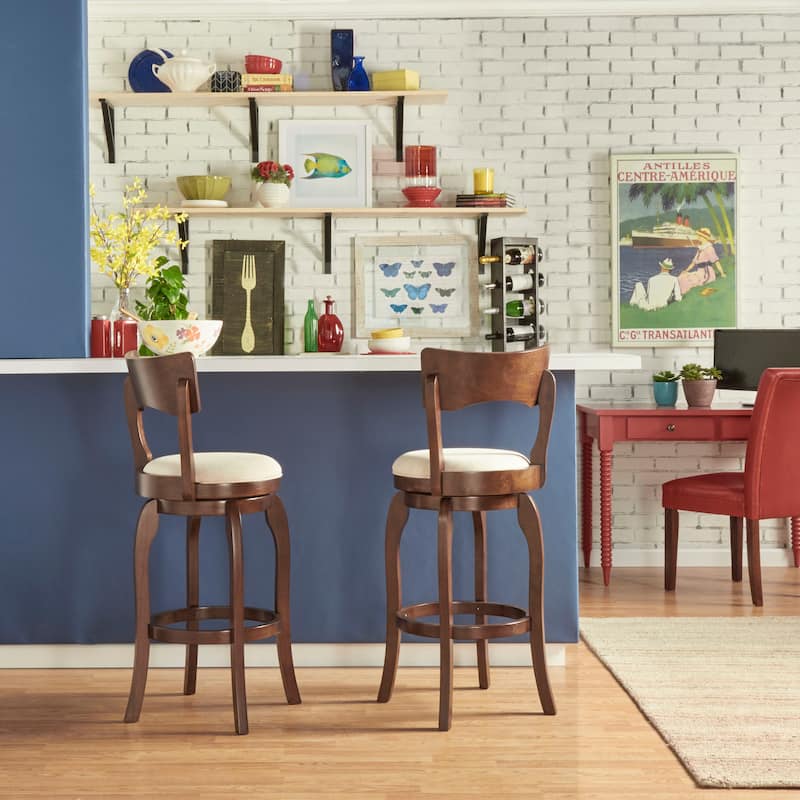 Verona Swivel 29-inch High Back Bar Stool by iNSPIRE Q Classic