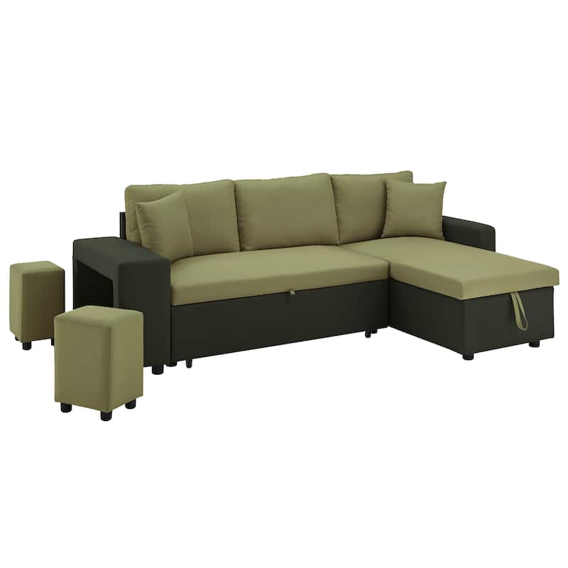 Lorca 2-tone Convertible Sofa with Storage by iNSPIRE Q Modern