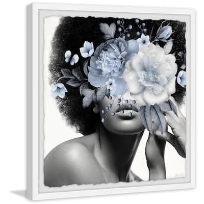 'Flower Mask' Framed Painting Print