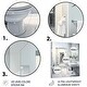 preview thumbnail 3 of 5, Designart "Bathroom Minimalist Oasis II" Bathroom Metal Wall Decor