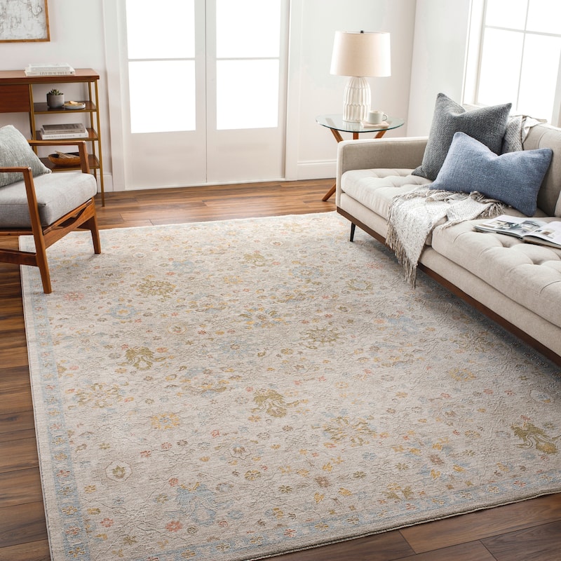 Artistic Weavers Fay Vintage Persian Area Rug - 7'10" Round - Taupe