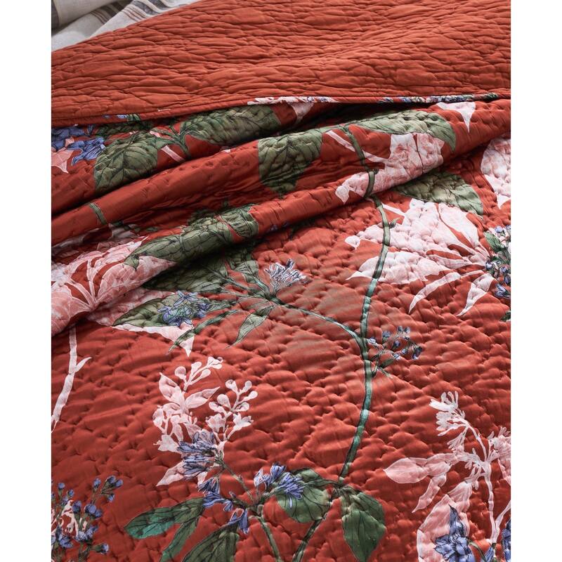 Fitzgerald, Rayon/Sateen, Brick Red, Quilt