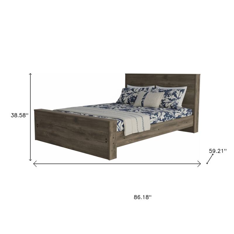 Full Dark Brown Bed