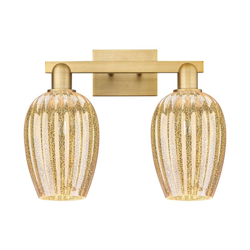 Innovations Lighting 716-2W-14-16 Preston Vanity Preston 2 Light 16" - Brushed Brass / Mercury