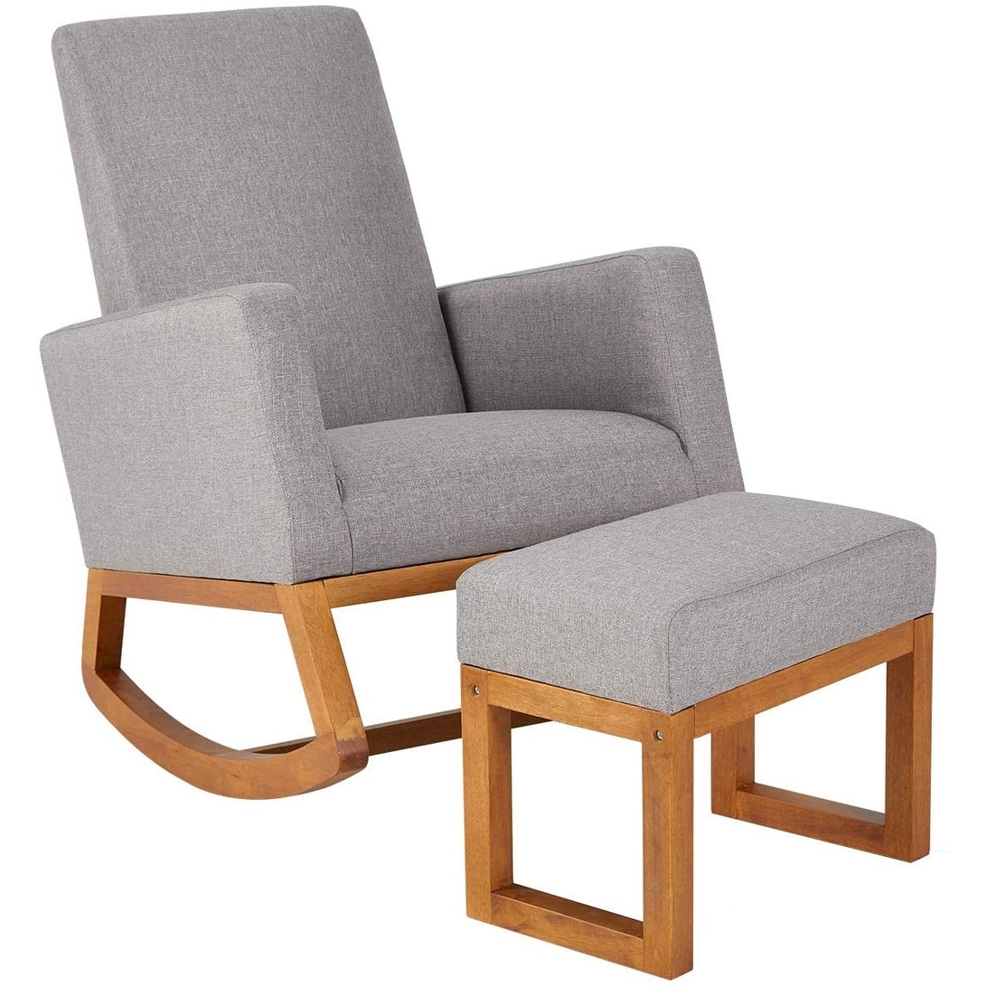 EROMMY Rocking Chair Mid Century Accent Chair 8 6