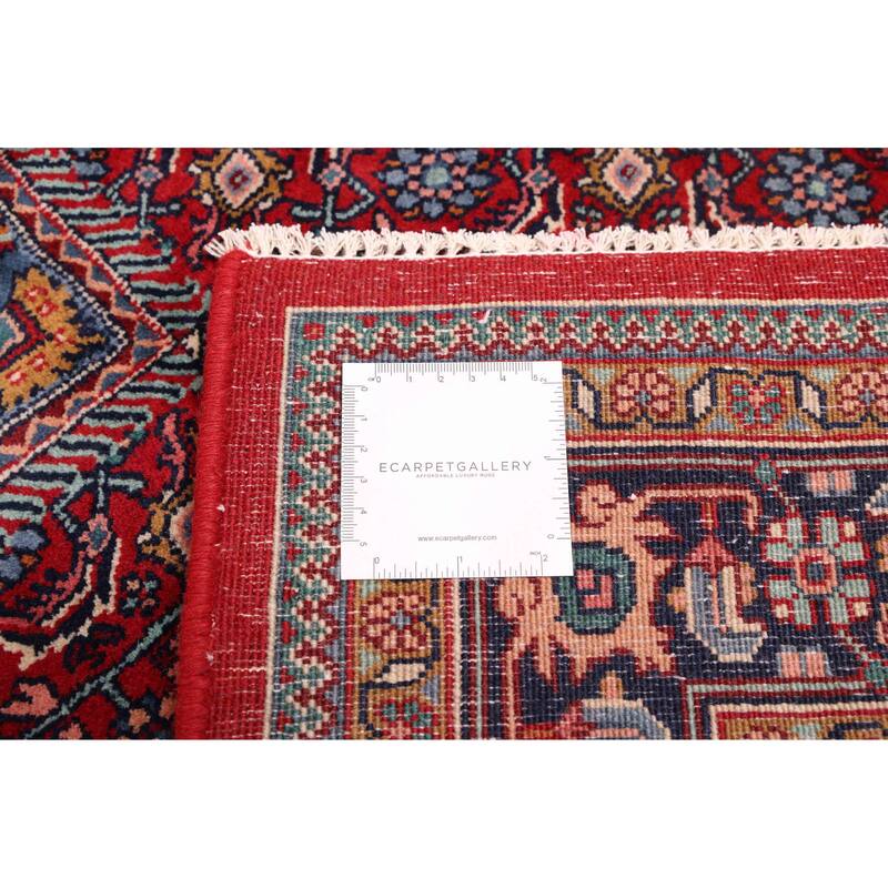 ECARPETGALLERY Hand-knotted Bijar Red Wool Rug - 3'11 x 6'0