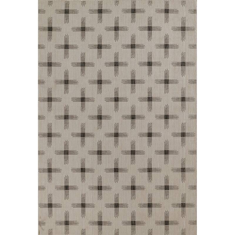Momeni Riviera Geometric Indoor Outdoor Rug - 3'3" X 5' - Ivory