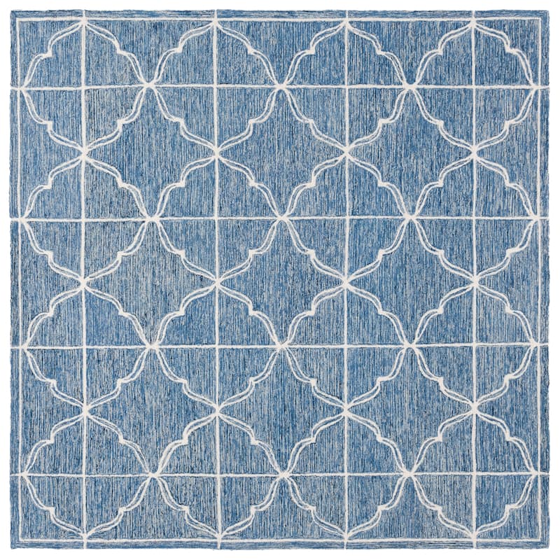 SAFAVIEH Lauren Ralph Lauren Shonah Rug - 7' Square - Navy/Ivory