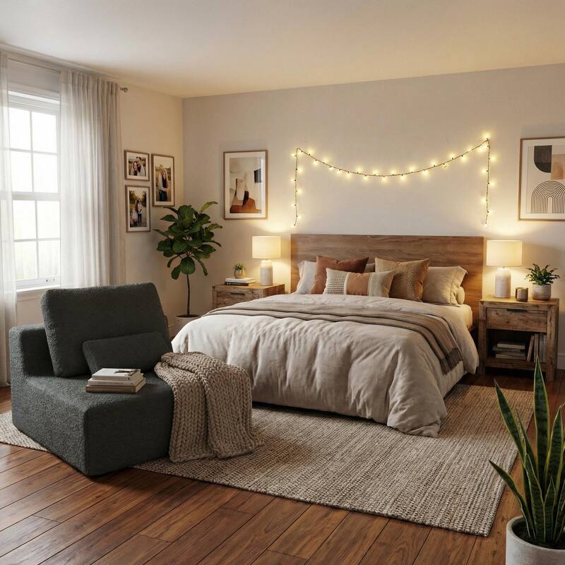 HOMYLIN Modular Floor Sofa, Foam Lounge Seat with Free Combination