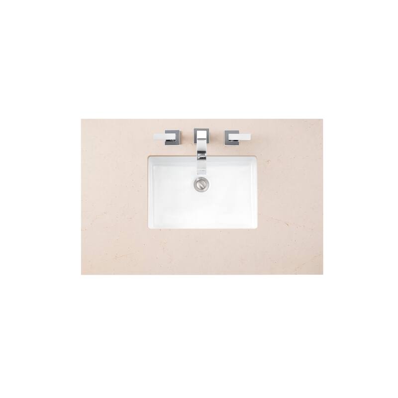 James Martin Vanities 36" Quartz Vanity Top with 1 Undermount - Eternal Marfil - Colored