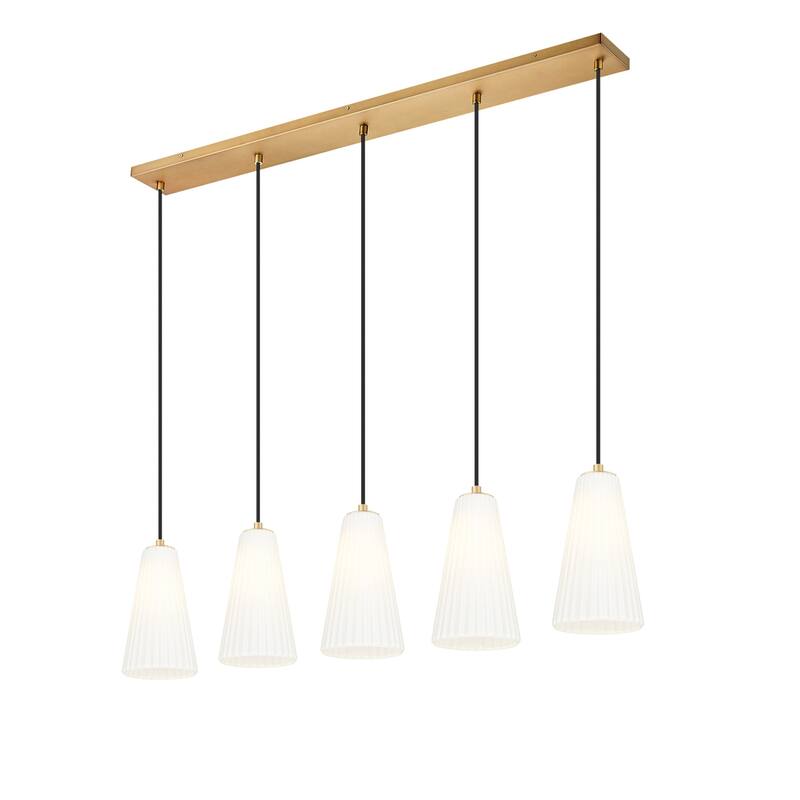 Z-Lite 3043P6-5L Farrell 5 Light 42" Wide Linear Chandelier