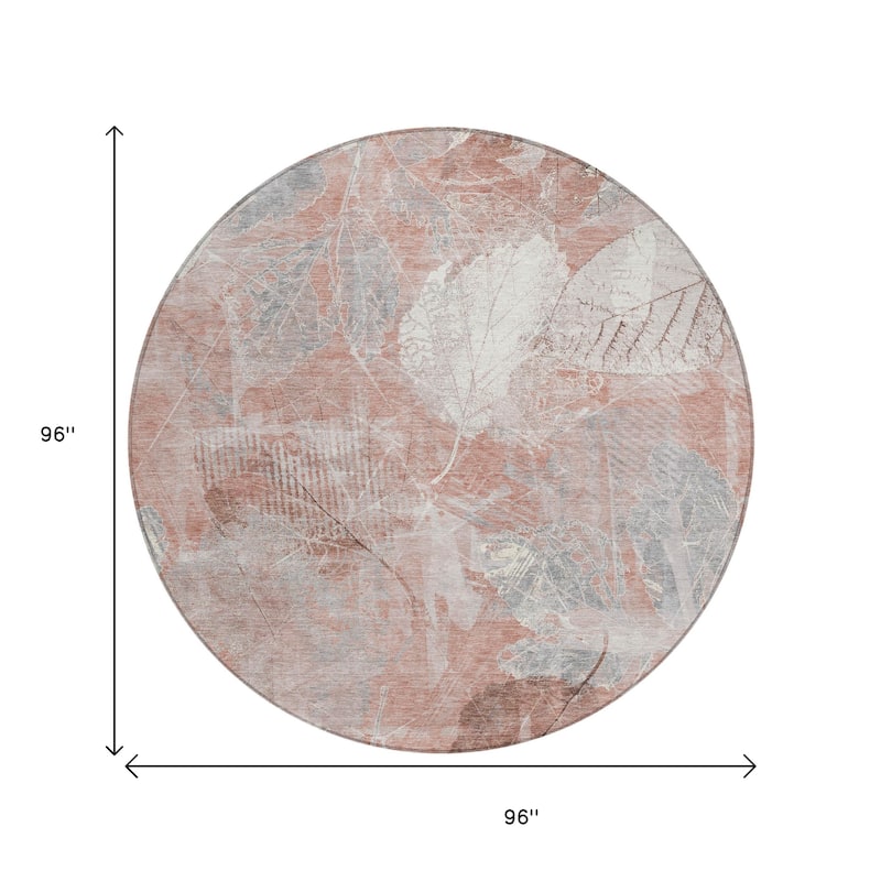 HomeRoots Floral Transitional Rectangle Outdoor Rug