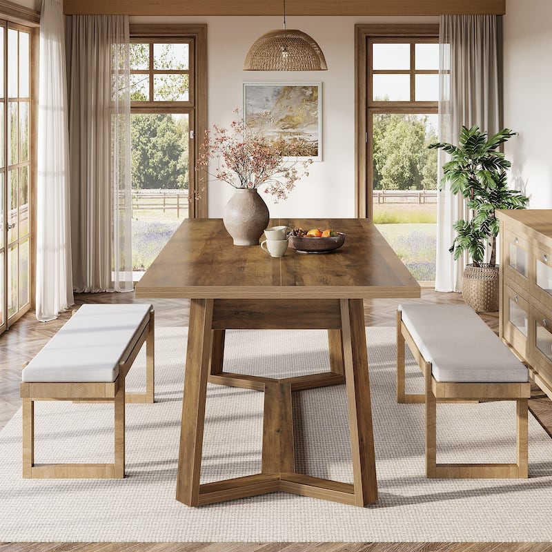 Farmhouse Wood Dining Table, Kitchen Table, Living/Dining Room Accent Table