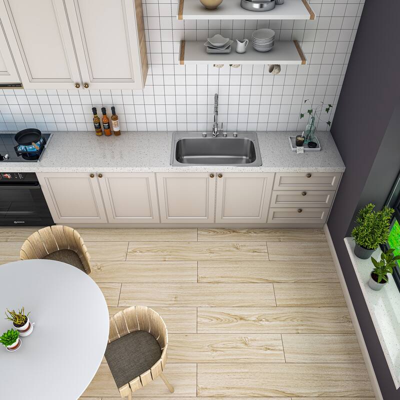 Sinber Drop in Single Bowl 304 Stainless Steel Kitchen Sink