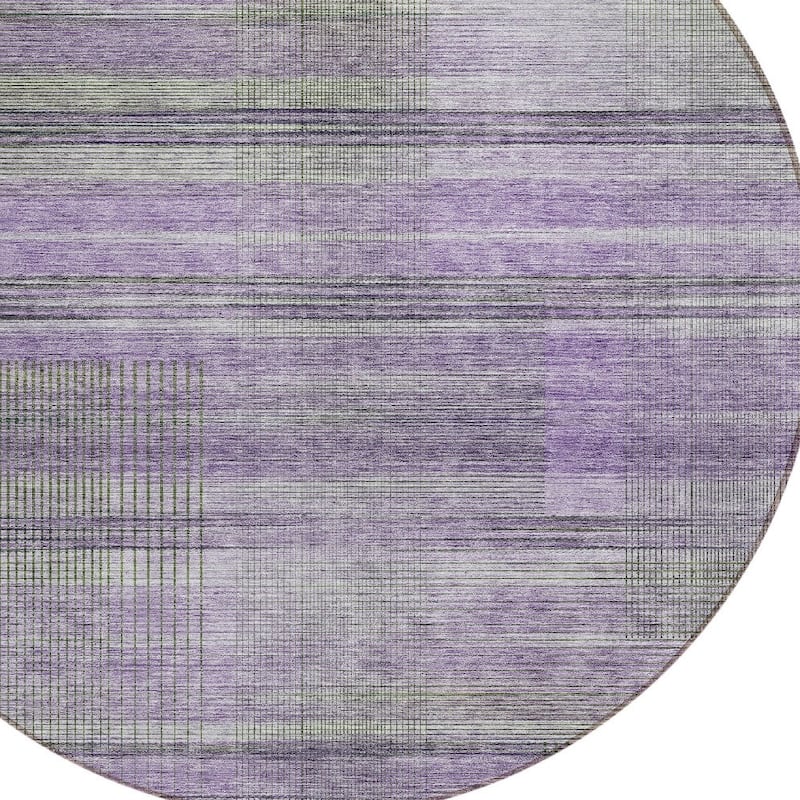 HomeRoots Striped Transitional Rectangle Outdoor Rug