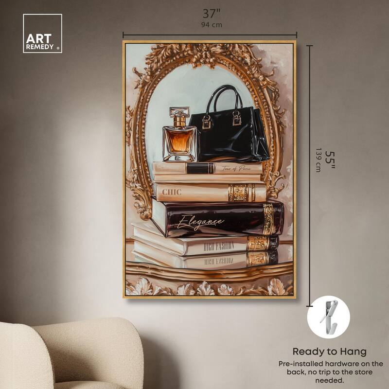 Elegant Glam by the Mirror Canvas by Art Remedy