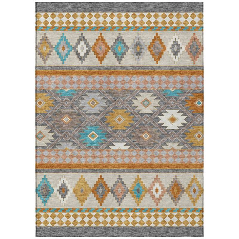 Machine Washable Indoor/ Outdoor Global Clemente Chantille Rug