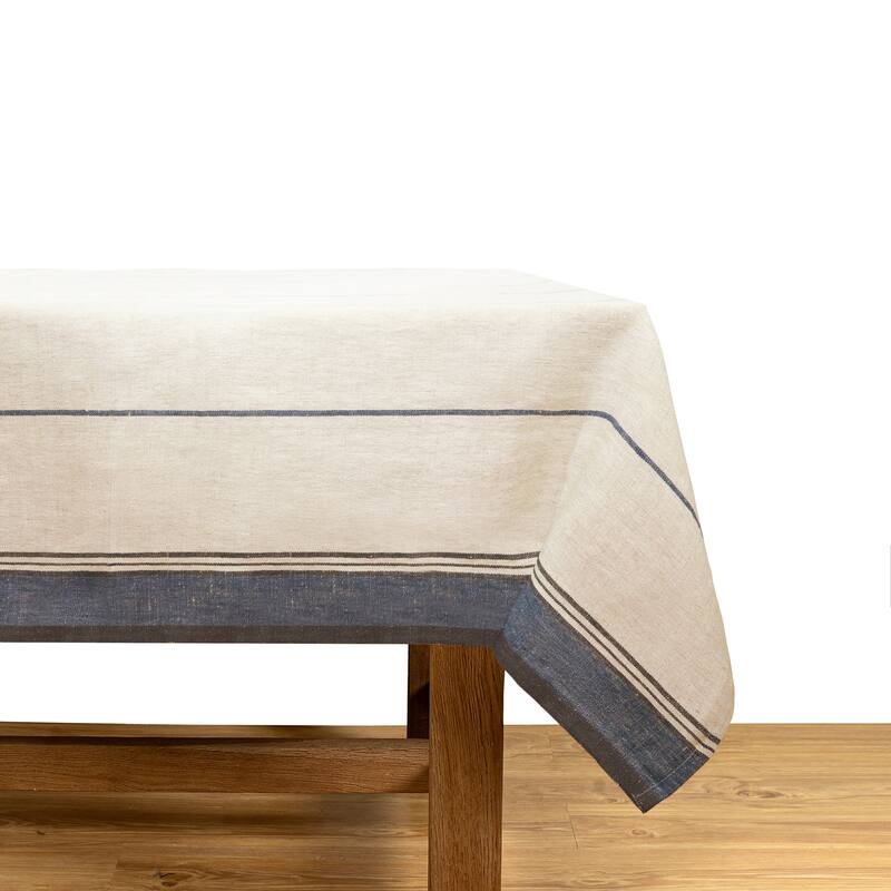 Caravan Eze Tablecloth - Ivory/Blue - 60" x 60"
