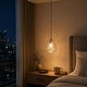 preview thumbnail 10 of 15, Modern Gold 1-Light Hand-blown Teardrop Glass Pendant Light for Kitchen Island - 7.8" W x 11.2" H