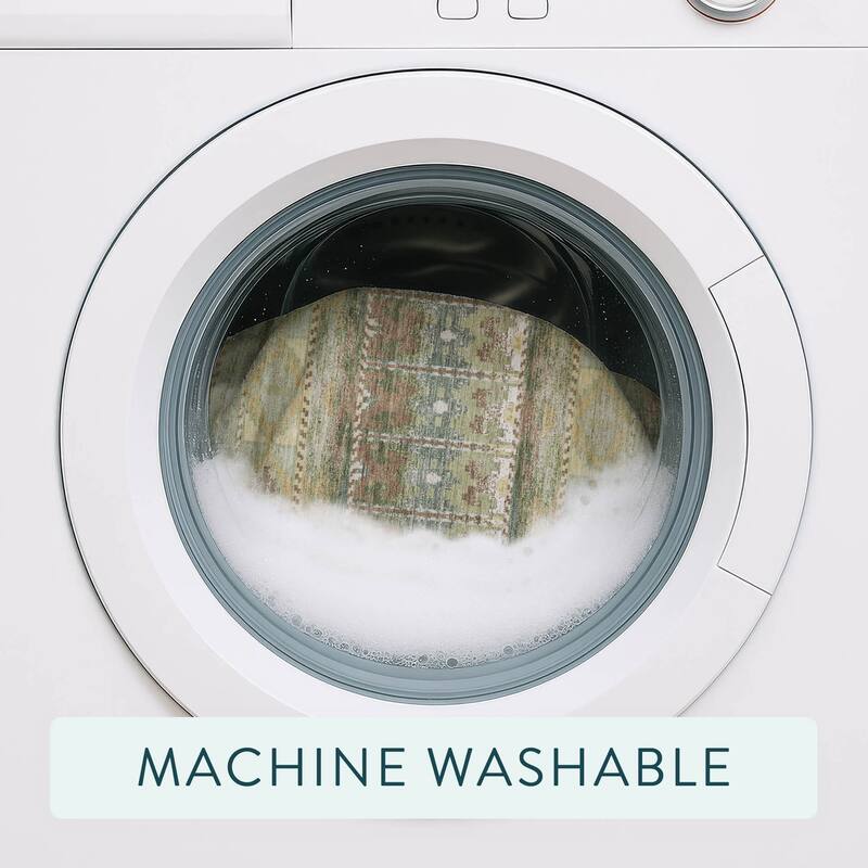 Machine Washable Indoor/ Outdoor Global Haswell Chantille Rug