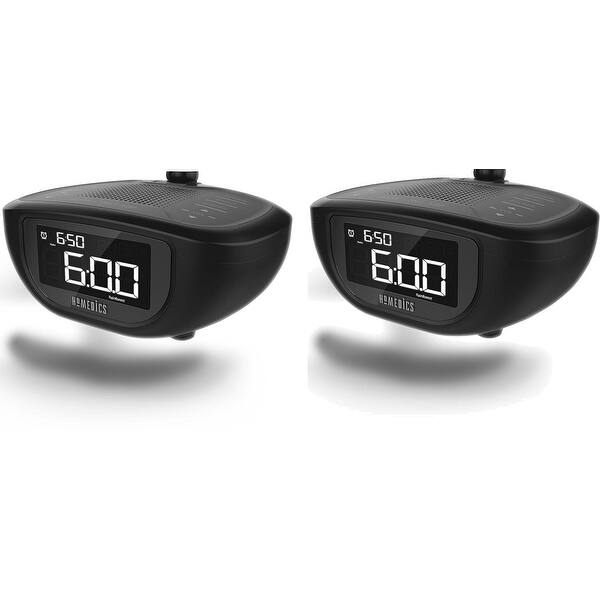 Homedics Sound Spa Plus Projection Alarm Clock 2 Pack Overstock 20245768