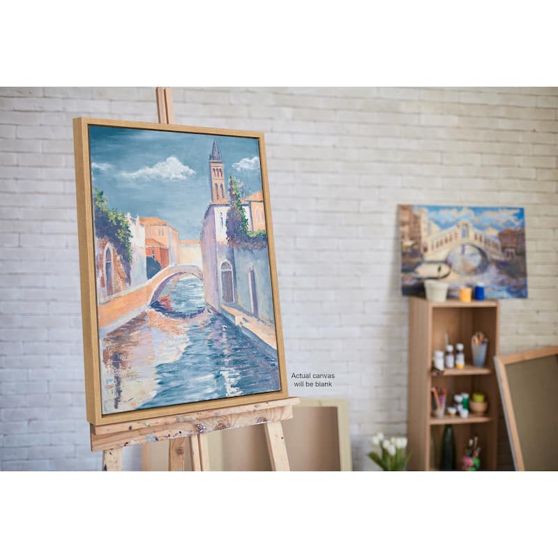 Kate and Laurel Sylvie Blank Framed Canvas