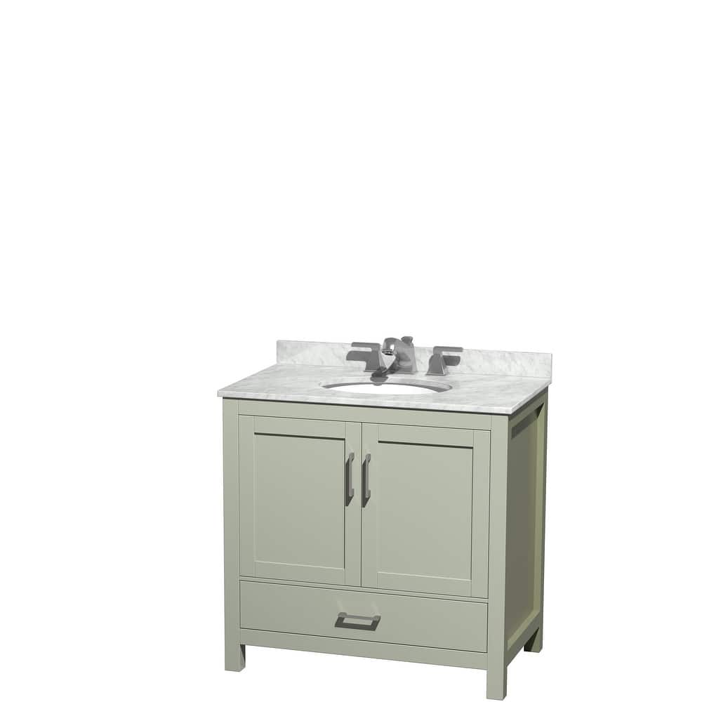 Wyndham Collection Sheffield Single Vanity Set