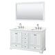 Option White / Giotto Quartz Top / Polished Chrome