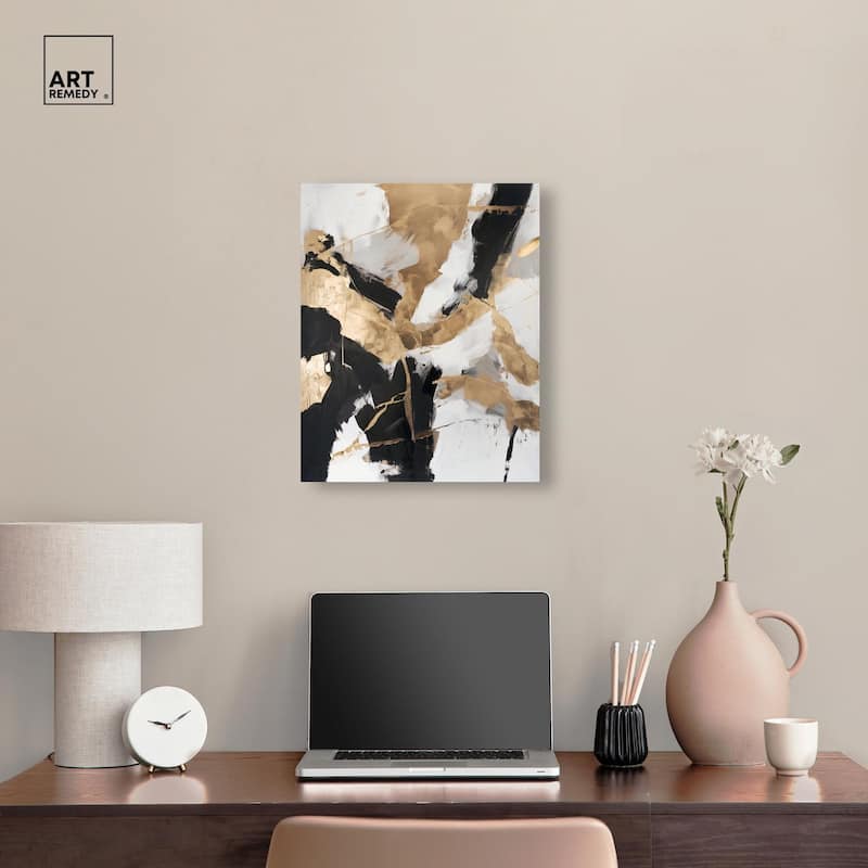 Cracked Gilt II Canvas by Art Remedy, Gallery Wrapped