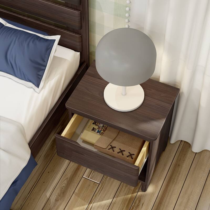 Max and Lily Farmhouse Nightstand with 1 Drawer