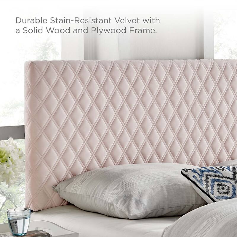 Garcelle Performance Velvet King Platform Bed