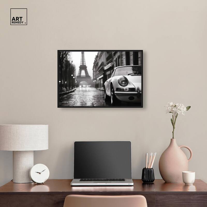 Rainy Day Paris Canvas by Art Remedy