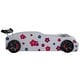 preview thumbnail 6 of 5, Furniture of America Isola Modern White Twin Race Car-Shaped Platform Bed with LED Headlights and Sound