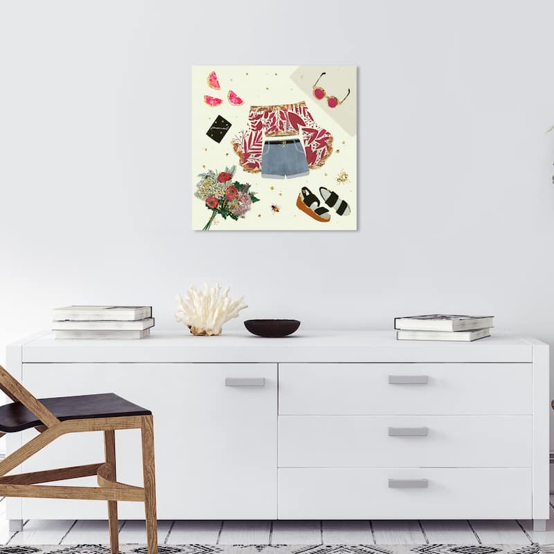 Wynwood Studio Canvas Fashion and Glam Casual Thoughts White and Cream White Glam Wall Art Canvas Print - 20 x 20