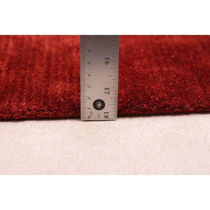 ECARPETGALLERY Hand-knotted Opulence Red Silk, Wool Rug - 8'0 x 10'0